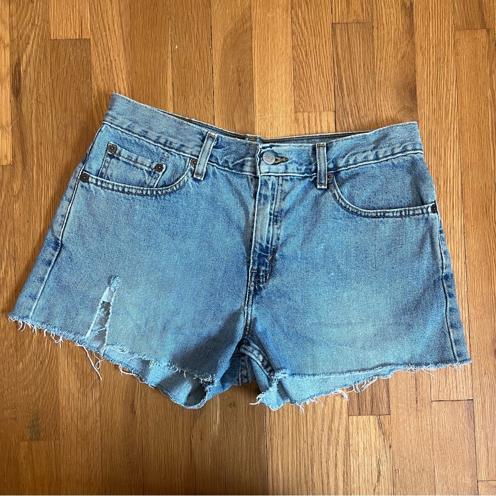 LEVI 577 Cut Off Shorts, low rise,  button fly high rise